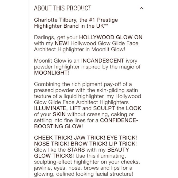 Charlotte Tilbury Glow Glide Highlighter - Moonlit Glow - Picture 3 of 6